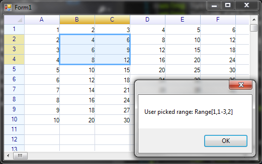 Pick a range