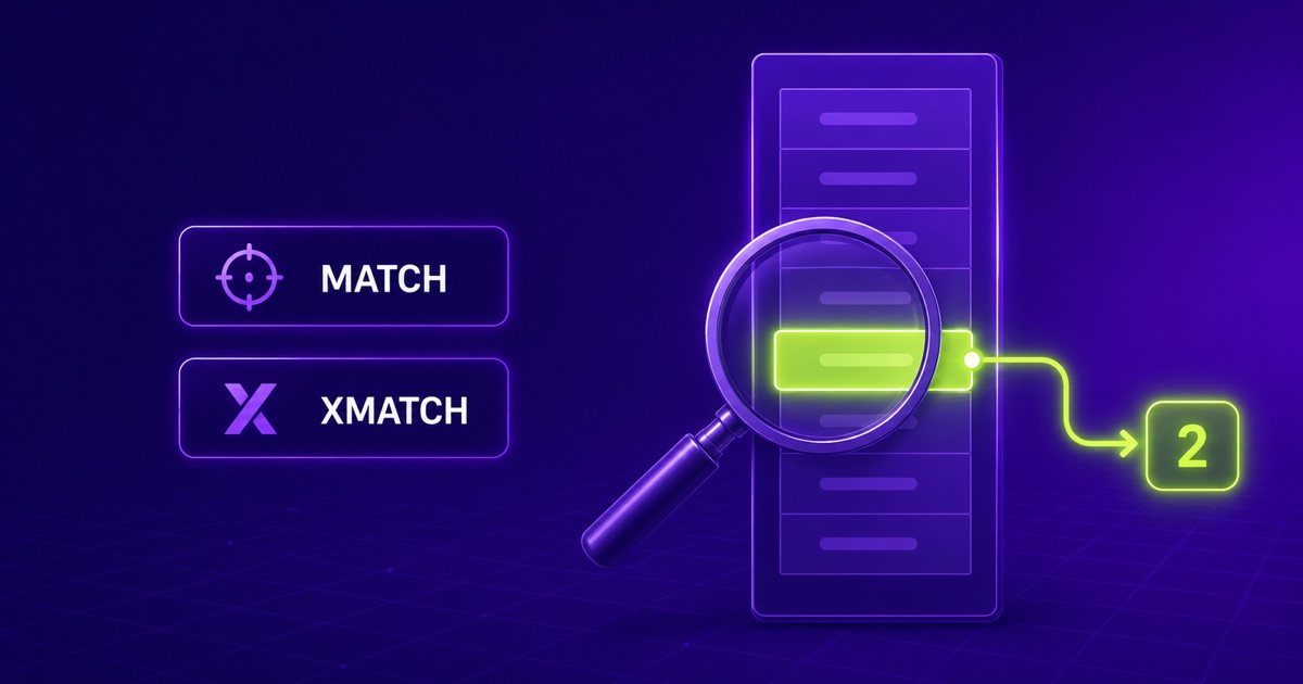 MATCH と XMATCH の違いを整理する — 「位置」を返す検索関数を使い分ける